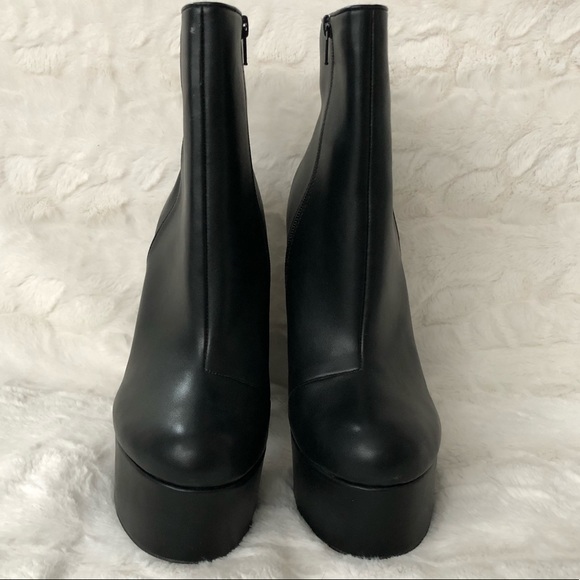 NWOT ASOS Shoes Vegan Leather Platform Boo… - Picture 5 of 8